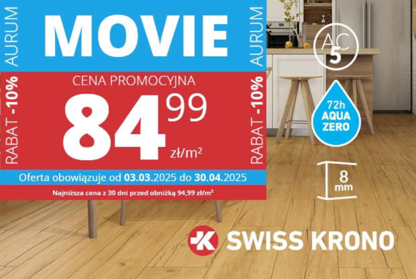 Promocja Aurum Movie SWISS KRONO