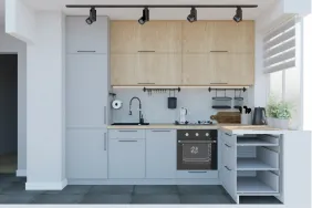 Mała kuchnia w mieszkaniu