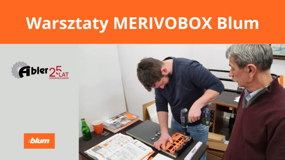 montaż szuflad MERIVOBOX Blum