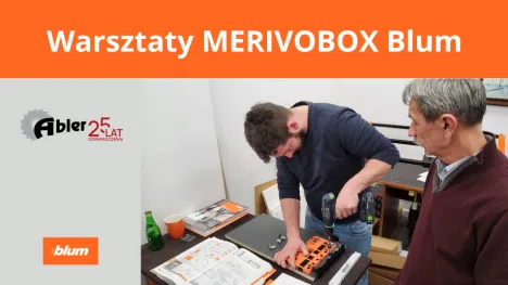montaż szuflad MERIVOBOX Blum